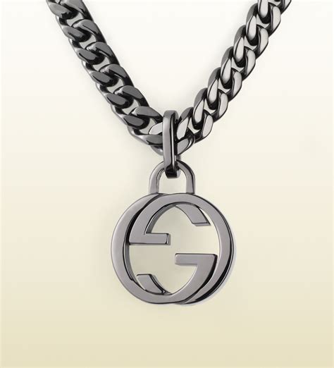 gucci interlocking g's jewelry|Gucci interlocking g silver necklace.